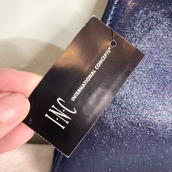 INC Brynn Bangle Clutch Convertible Blue Shoulder Bag NWT - Picture 5 of 7